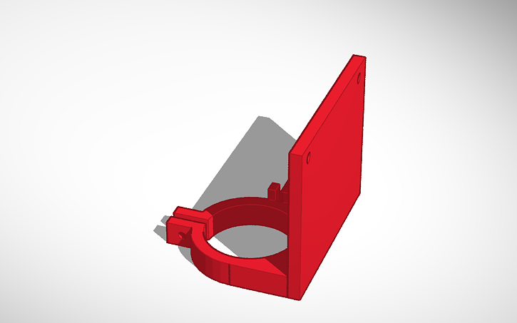 3D design FRC motor bracket - Tinkercad