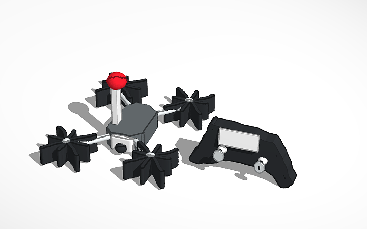3D design drone - Tinkercad