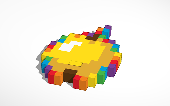 Minecraft Golden Apple Tinkercad