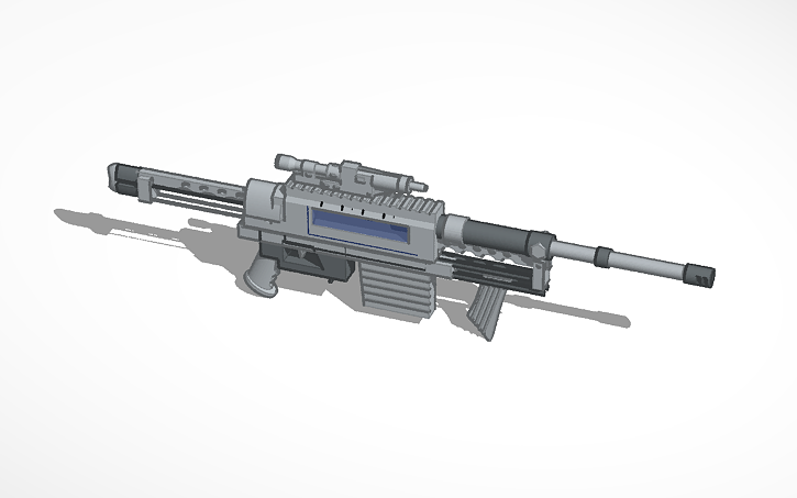 3D design Rifle - Tinkercad