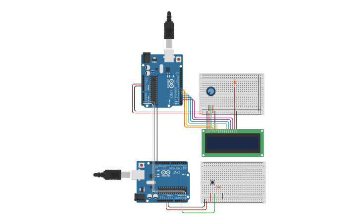Circuit design Morse Code - Tinkercad