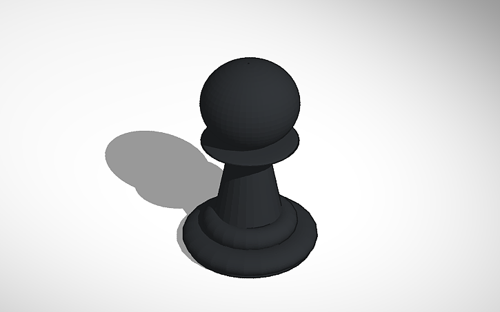 3D design Pionek - Tinkercad