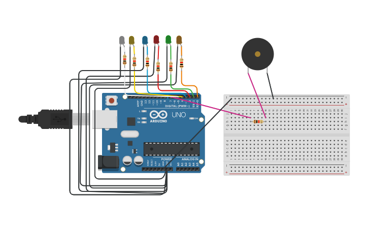 Circuit design Arduino Idea 2 | Tinkercad