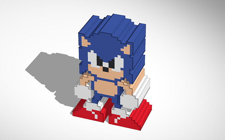 3D design Minecraft Sonic | Tinkercad