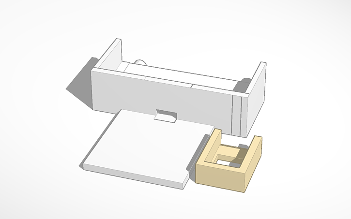 3D design Perch and Tray w/ Temp/Humid Sensor | Tinkercad