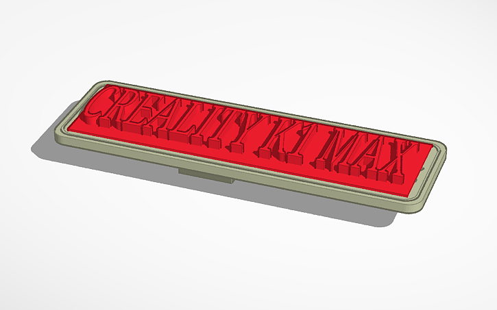 3D design Creality USB Cover K1 Max - Tinkercad