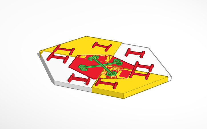 3D design Turkmen Rug 2 - Tinkercad