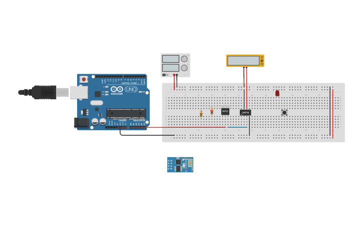 Circuit design UV circuit - Tinkercad