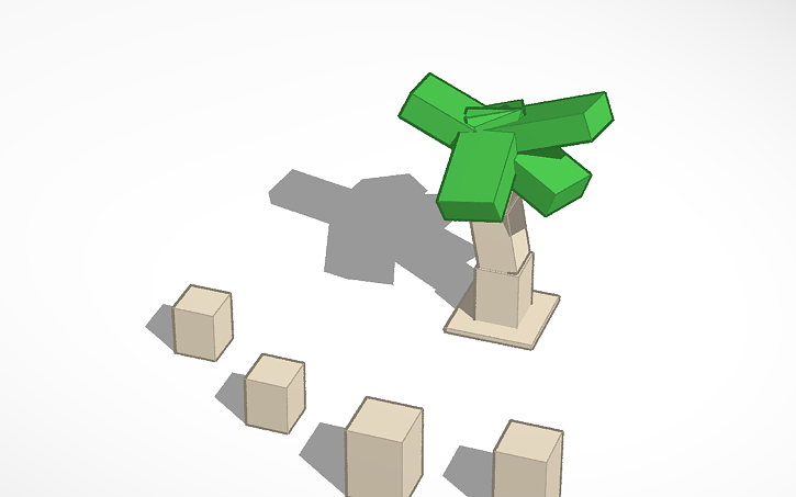 3d Design Roblox Lumber Tycoon 2 Palm Wood Tinkercad -