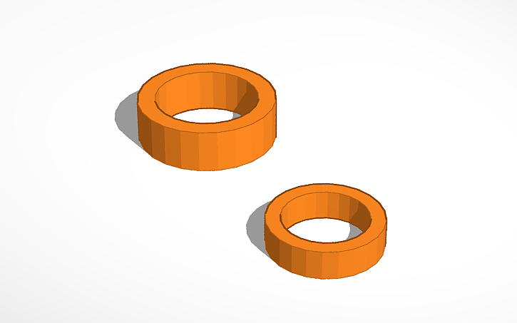 3D design Rings - Tinkercad