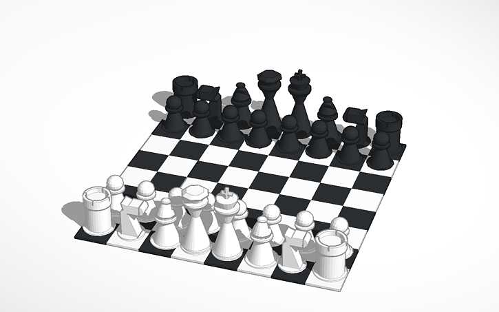 3D design Chess game | Tinkercad