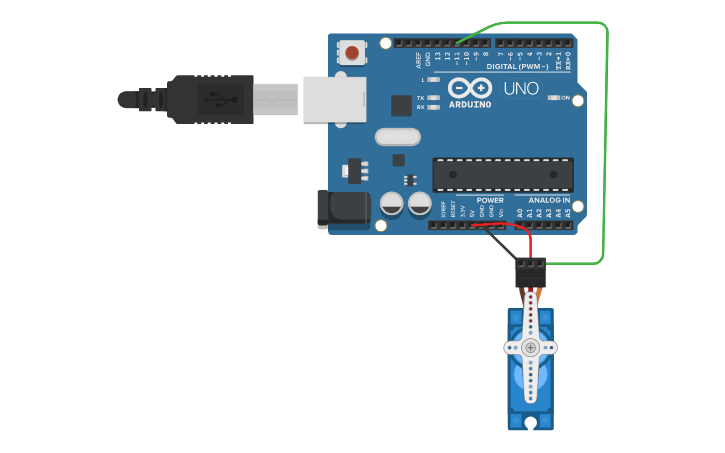 Circuit design servo_nkeramida | Tinkercad