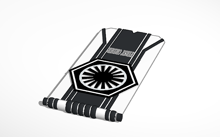 3D design First Order flag | Tinkercad