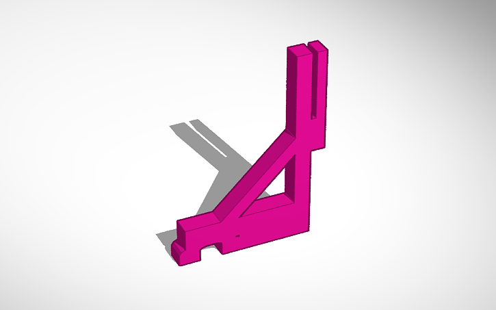 3D design Filiment rack (simple) - Tinkercad