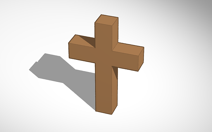 3D design cross | Tinkercad