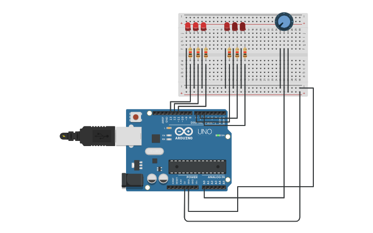 Circuit design Part 3-Customized PWM Chasing LED - Tinkercad
