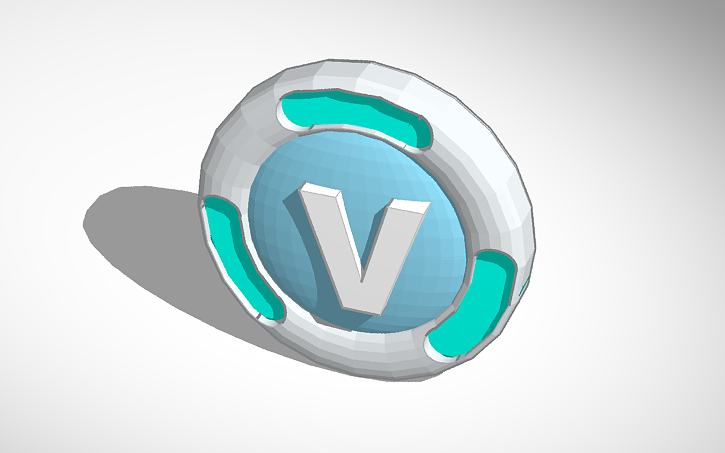 3D design Fortnite Vbucks [ORIGINAL] - Tinkercad