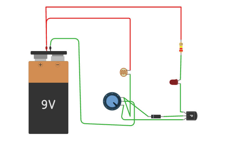 Circuit design STREET LIGHT - Tinkercad