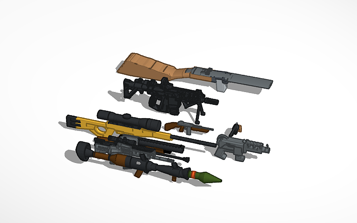 3D design gun - Tinkercad