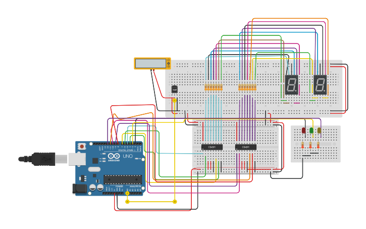 Circuit design DHT11 Temperature and Humidity - Tinkercad