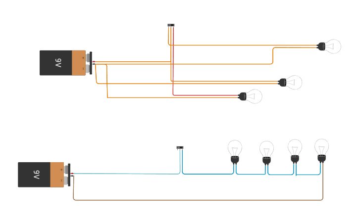 Circuit design circuito en paralelo y en serie - Tinkercad