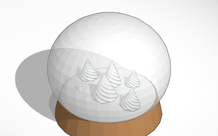 3D design SnowGlobe - Tinkercad