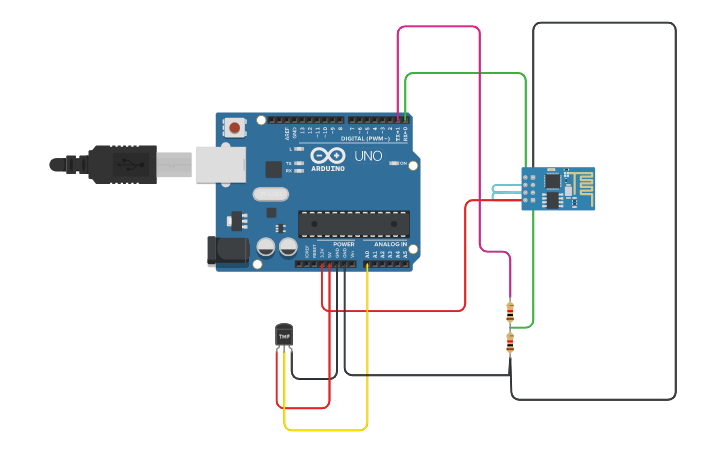 Circuit design tinkercad-thinkspeak - Tinkercad