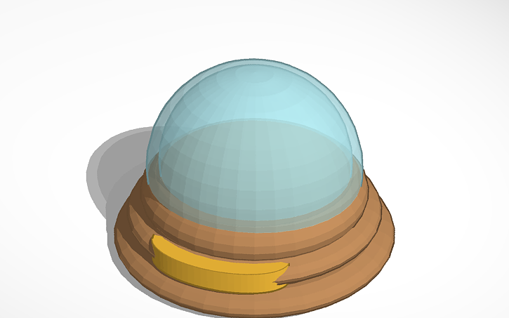 3D design snow globe - Tinkercad