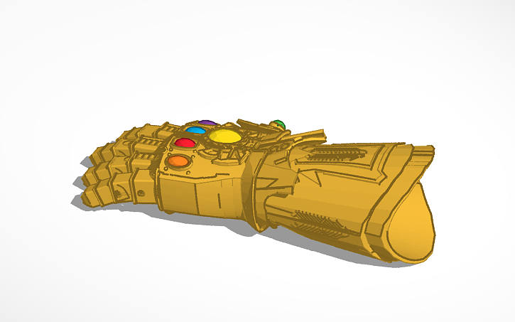 3D design Infinity Gauntlet - Tinkercad