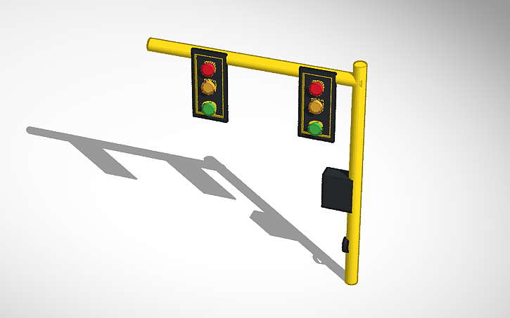 3D design Traffic Light - Tinkercad