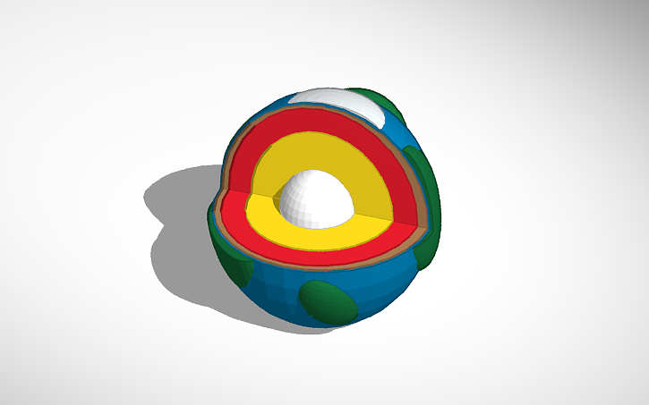 Earth Layers Tinkercad