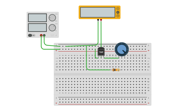Circuit design Sensors - Tinkercad