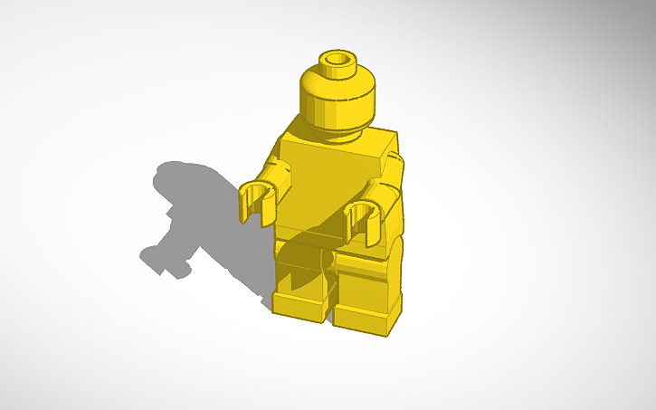 3D design Lego minifig - Tinkercad