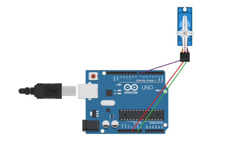Circuit design Windmill spin - Tinkercad