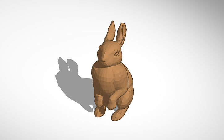 3D design Bunny Statue - Tinkercad