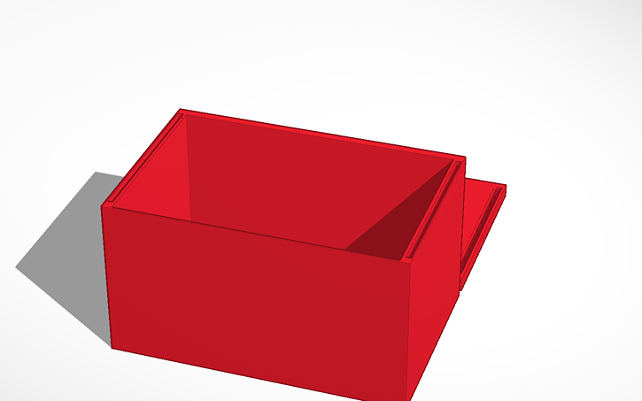 3D design Flash Card Box - Tinkercad