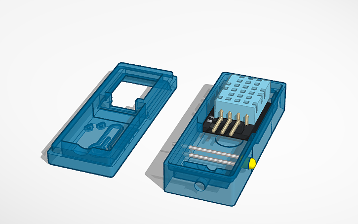 Sensor Dht Grabcad 3D design DHT11 sensor case - Tinkercad