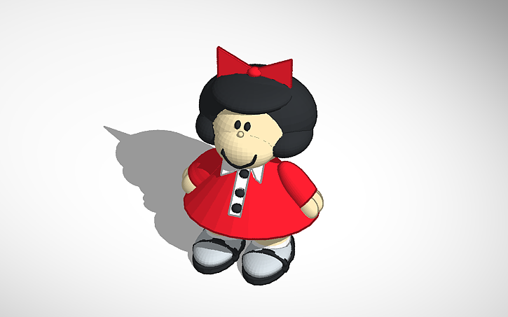 3D design Mafalda - Tinkercad