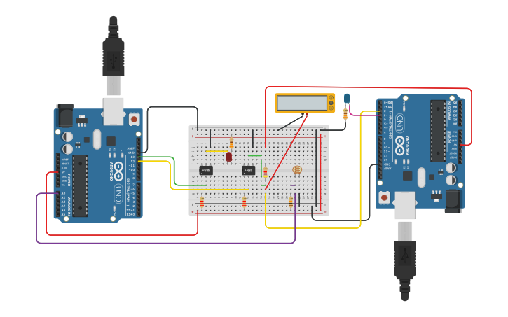 Micro Rtx Arduino Circuit design Arduino 4N35 Serial RTX | Tinkercad