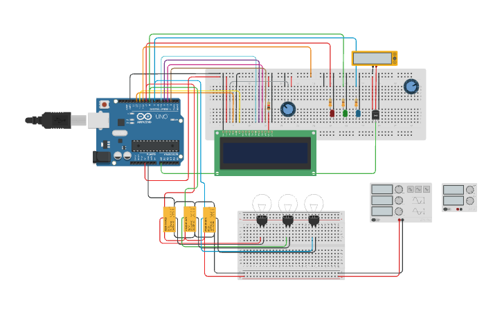 Circuit design Copy of Medir temperatura con LM35 y LCD - Tinkercad