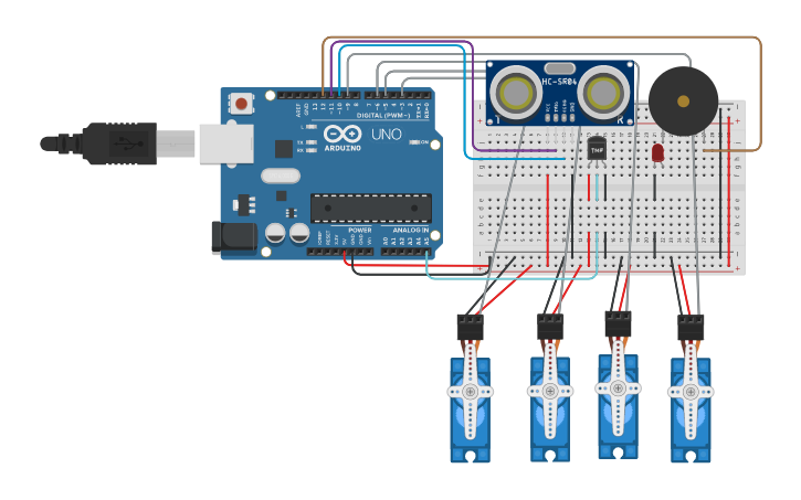 Circuit design parte del gancho - Tinkercad