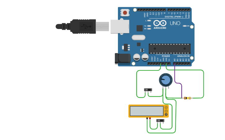 Circuit design Simple Analog Sensor - Arduino - Tinkercad