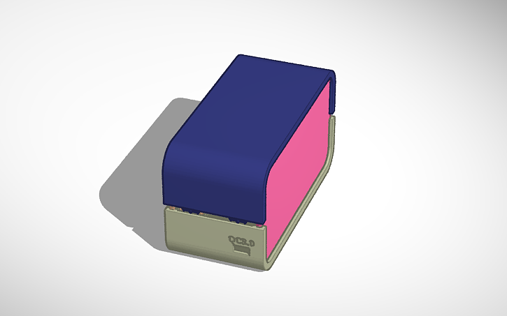 3D design Mini stereo speaker box - Tinkercad