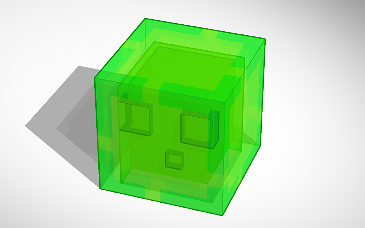 3D design Slime (MineCraft) - Tinkercad