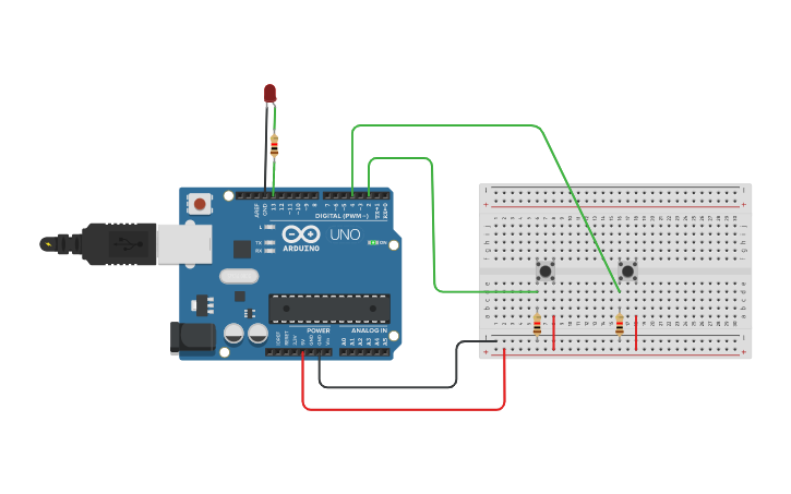 Circuit design arduino simulation - Tinkercad