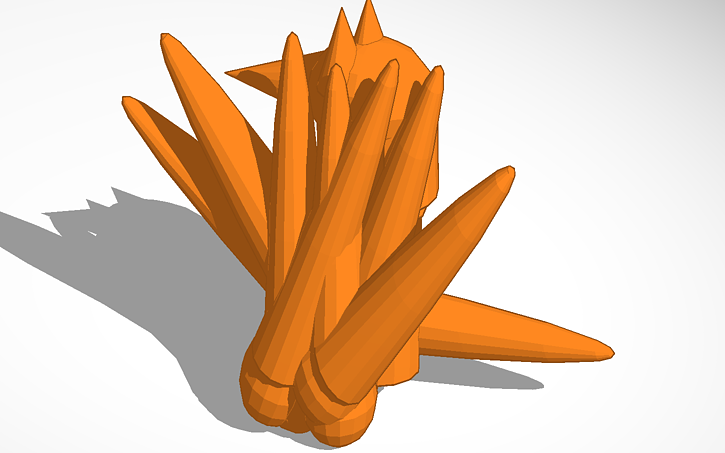 3d Design Nine Tails Fox From Naruto Tinkercad