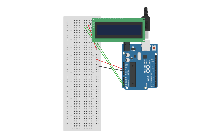 Circuit design lcd - Tinkercad