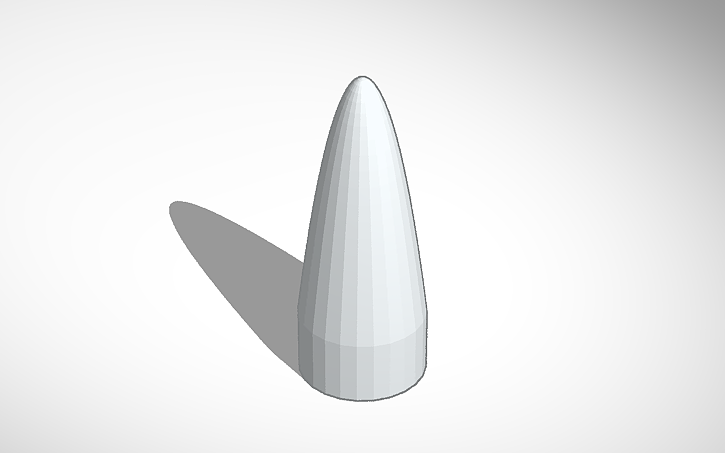 3D design Water Rocket Nose Cone - Tinkercad
