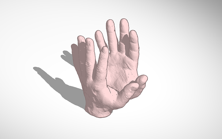 Hand Cad 3D design HANDS - Tinkercad