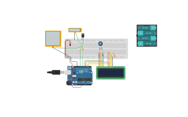 Circuit design Big Bad Breadboard Board: Measuring a Capacitor - Tinkercad